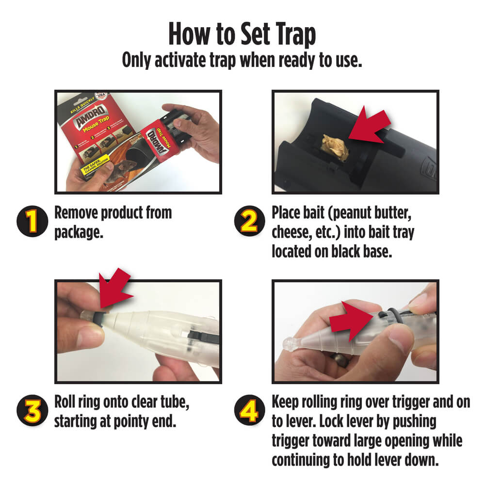 Mouse Traps - Includes 4 Traps