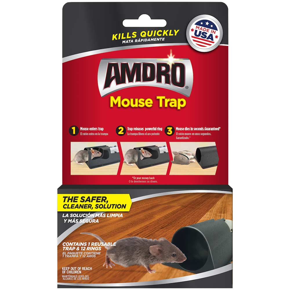 Instant Mouse Mice Traps for House Indoor Outdoor Easy Setup Reuse - 6 Pack