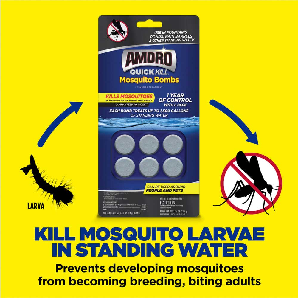 AMDRO quick kill mosquito bombs 6 pk